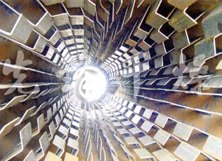 HZG回转筒干燥机内部结构图 HZG回转筒干燥机内部结构图